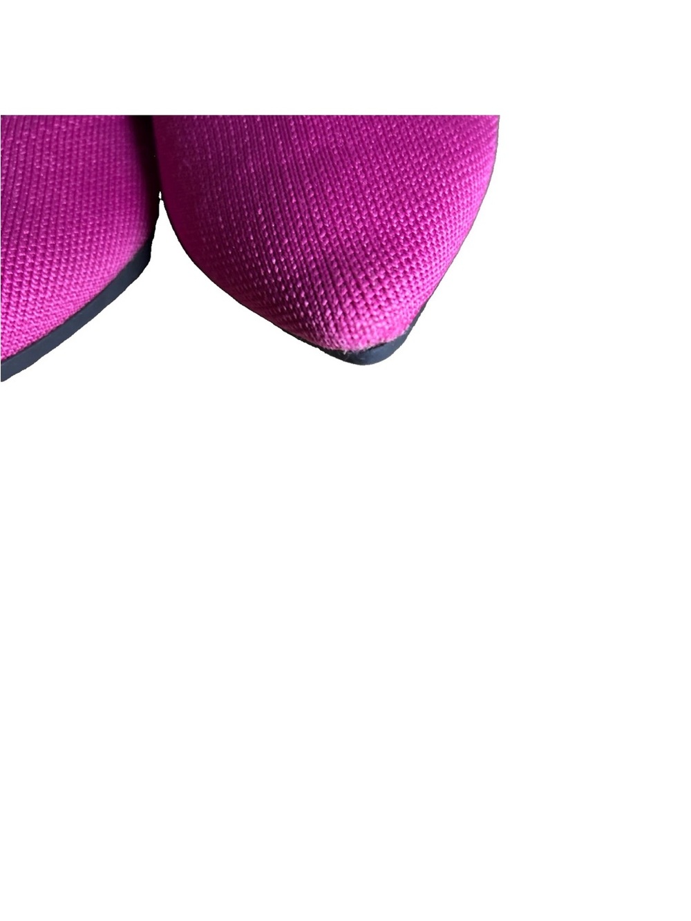 Rothy’s Women’s Knit Slip On Flats Pink & Blue Contrast Trim Pointed Toe Size 9 - Picture 13 of 13